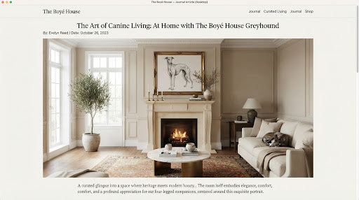 A refined living room with a large bespoke portrait above the mantel