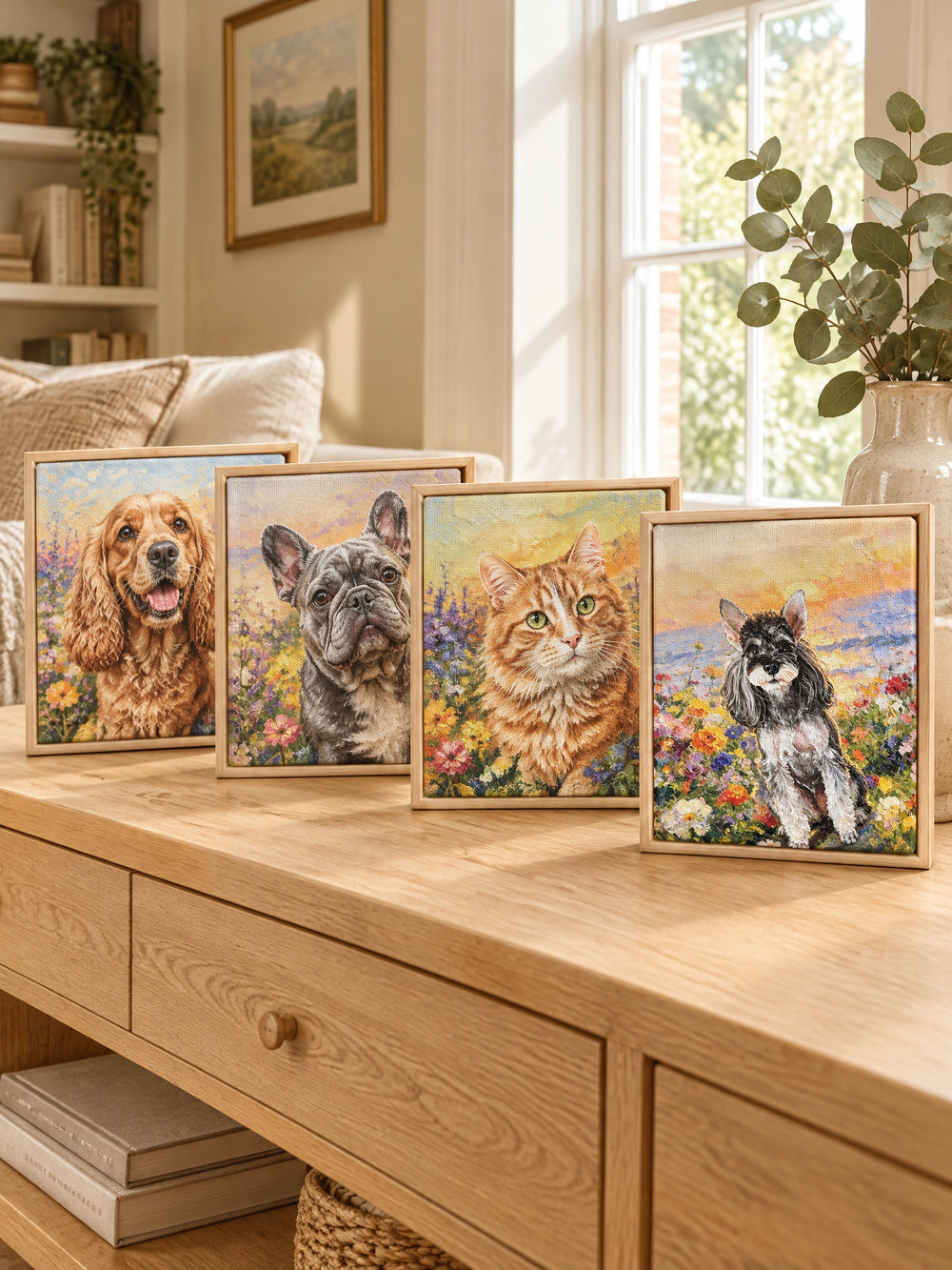 Bespoke Custom Pet Canvas Wall Art Set of 4 – main