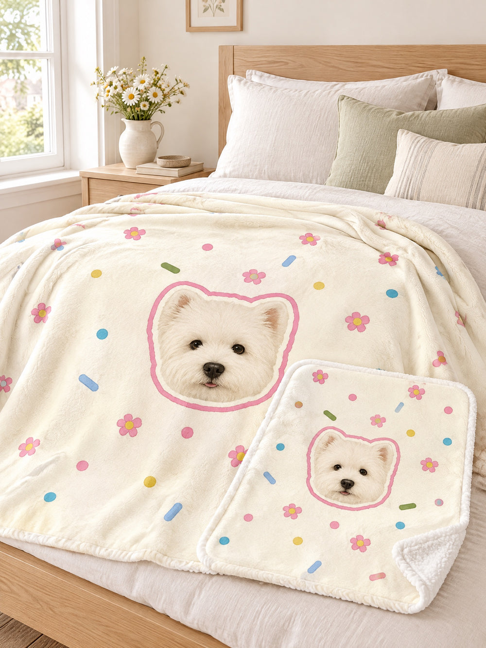 Bespoke Custom Pet Photo & Owner Blanket Set – main