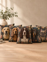 Bespoke Vintage Pet Portrait Oil Painting Throw Pillow – dog gallery