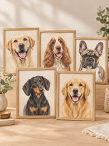 Custom Hand-Drawn Coloured Pencil Pet Portrait – dog gallery