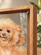 Bespoke Custom Acrylic Pet Portrait – frame detail