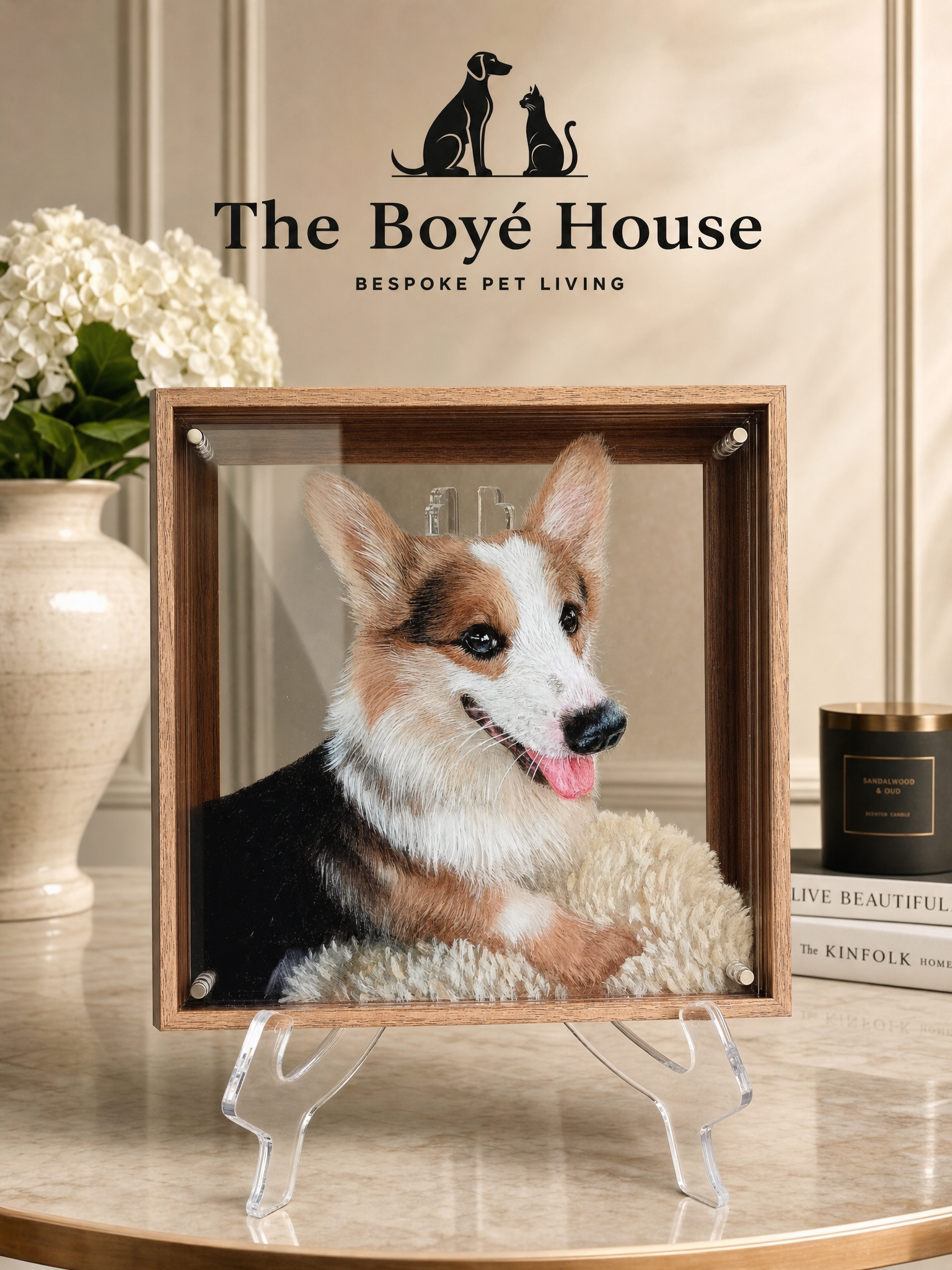Handcrafted 3D Pet Plaque | Personalised Shadow Box Keepsake Gift