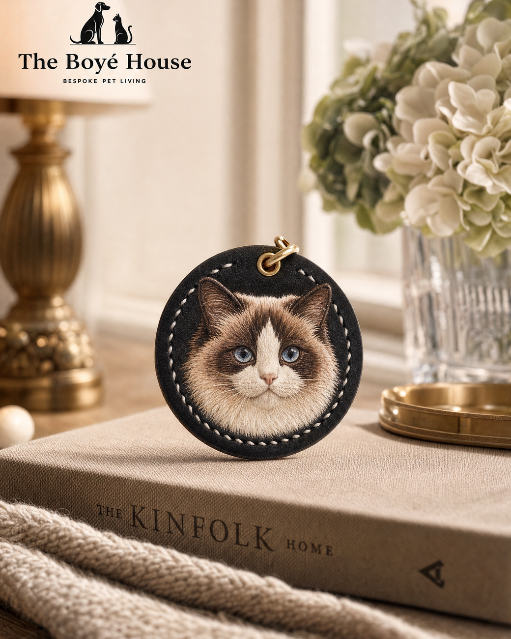 Bespoke Hand-Carved Leather Pet Portrait Charm - Premium Italian Full-Grain Leather Artisan Keepsake, Custom Dog & Cat Portrait Bag Charm & Bedside Ornament