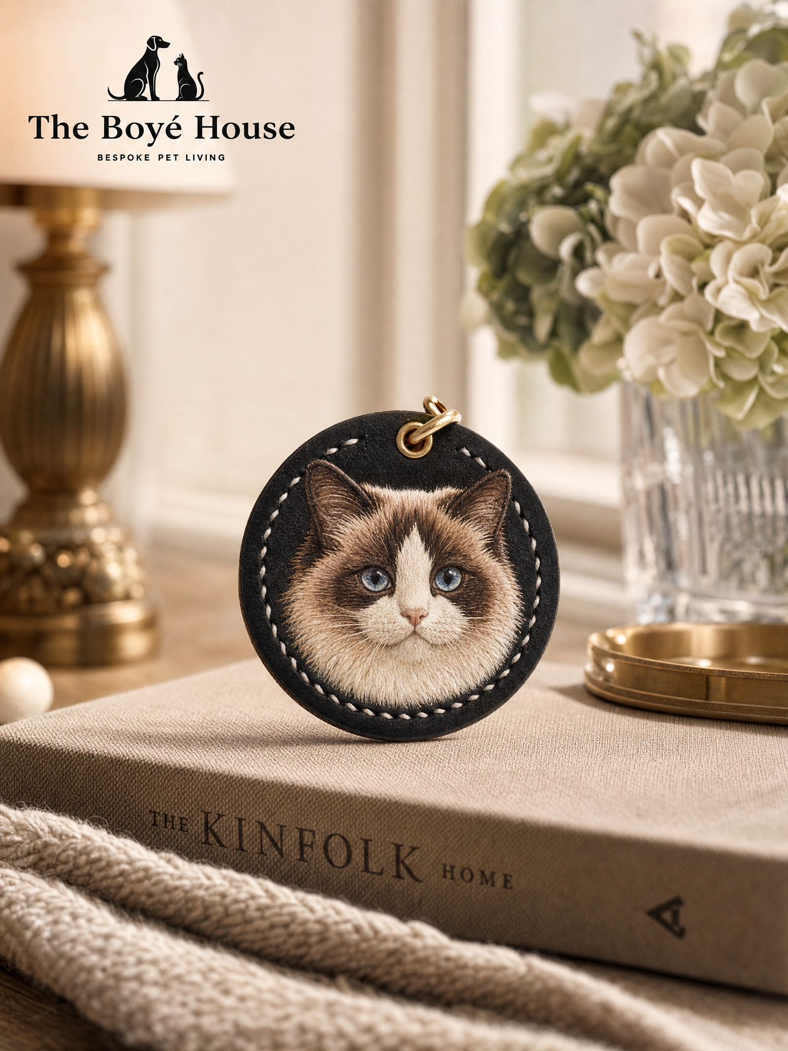 Bespoke Hand-Carved Leather Pet Portrait Charm - Premium Italian Full-Grain Leather Artisan Keepsake, Custom Dog & Cat Portrait Bag Charm & Bedside Ornament