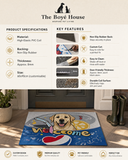 The Personalised Muddy Paws Dirt-Trapper Doormat | Custom Pet Name Mat