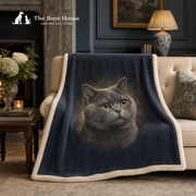 The "Twining & Snuggling" Personalised Blanket Set for People & Pets