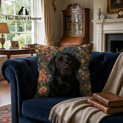 The Regal Pet Portrait Velvet Pillow | Custom Renaissance Oil Painting Cushion