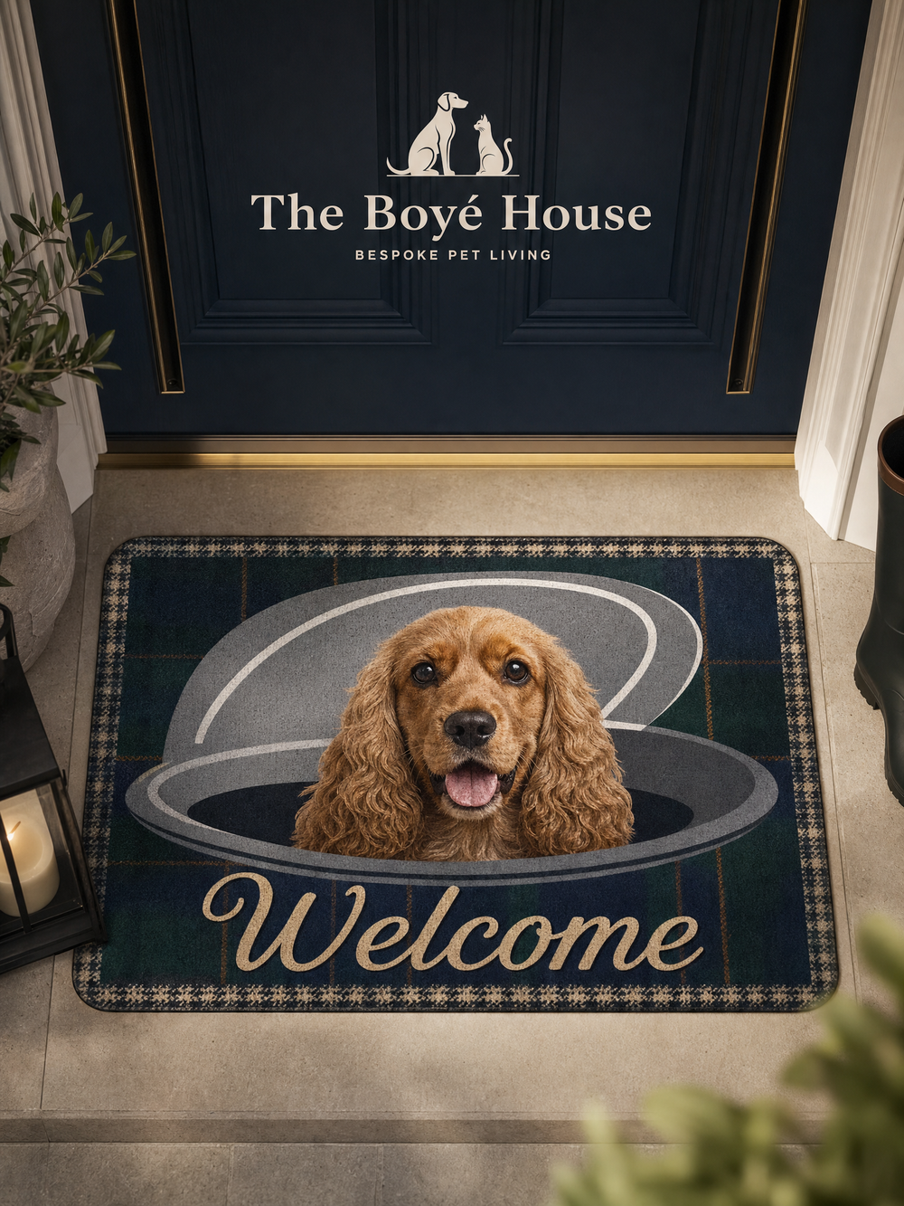 The Personalised Muddy Paws Dirt-Trapper Doormat | Custom Pet Name Mat