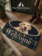 Custom Pet Canister Wire Loop Doormat | Heavy-Duty Mud Trapper Door Mat with Anti-Slip Rubber Backing