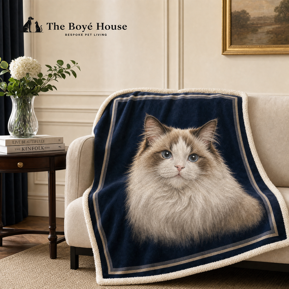 The "Twining & Snuggling" Personalised Blanket Set for People & Pets