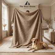 The "Twining & Snuggling" Personalised Blanket Set for People & Pets
