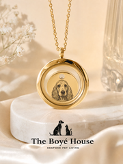 Custom Pet Portrait Dual-Chain Bracelet - Engraved Titanium Steel Memorial Jewelry, Personalized Dog Cat Photo Charm, Loss of Pet Remembrance Keepsake Gift
