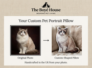 The Regal Pet Portrait Velvet Pillow | Custom Renaissance Oil Painting Cushion