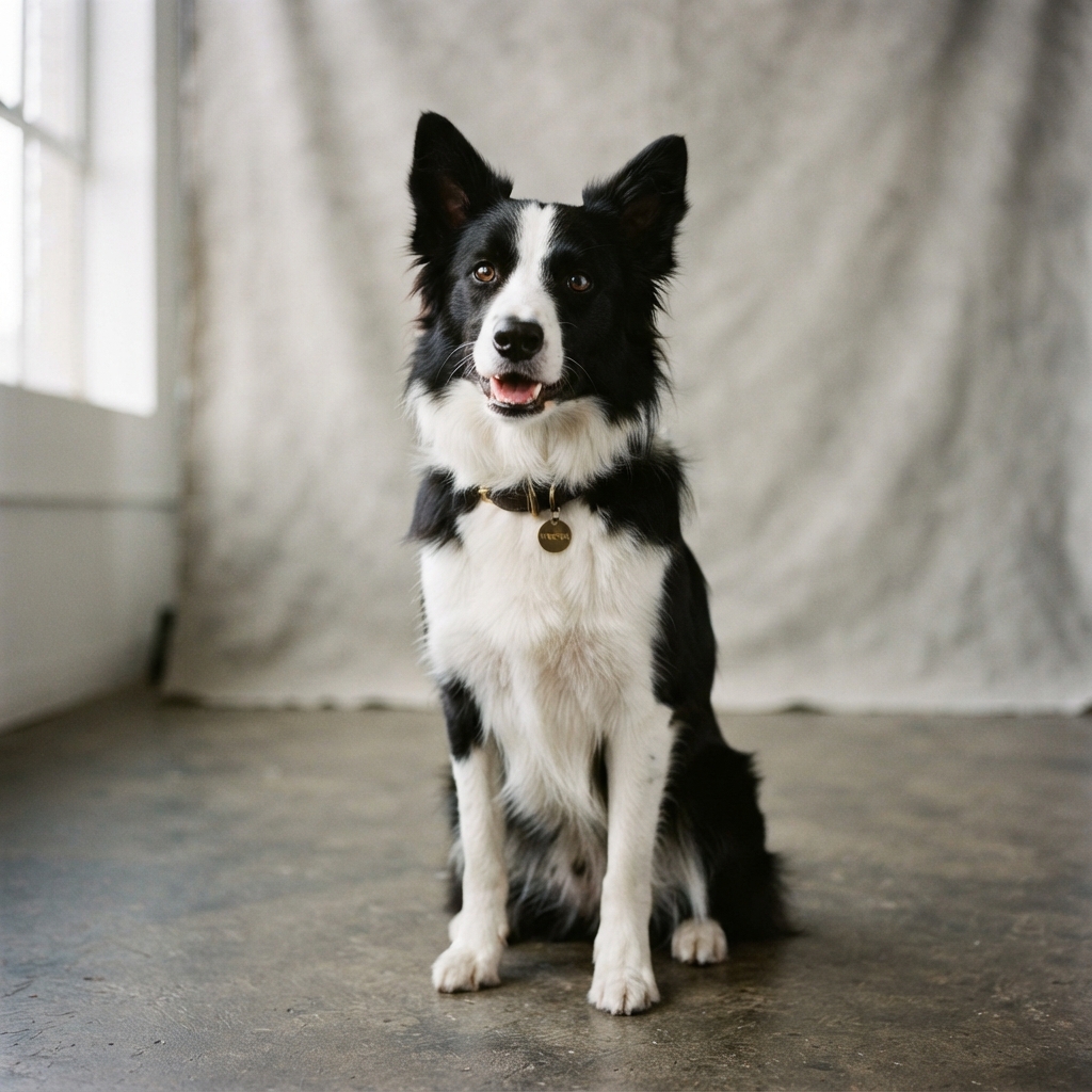 Winston, a border collie
